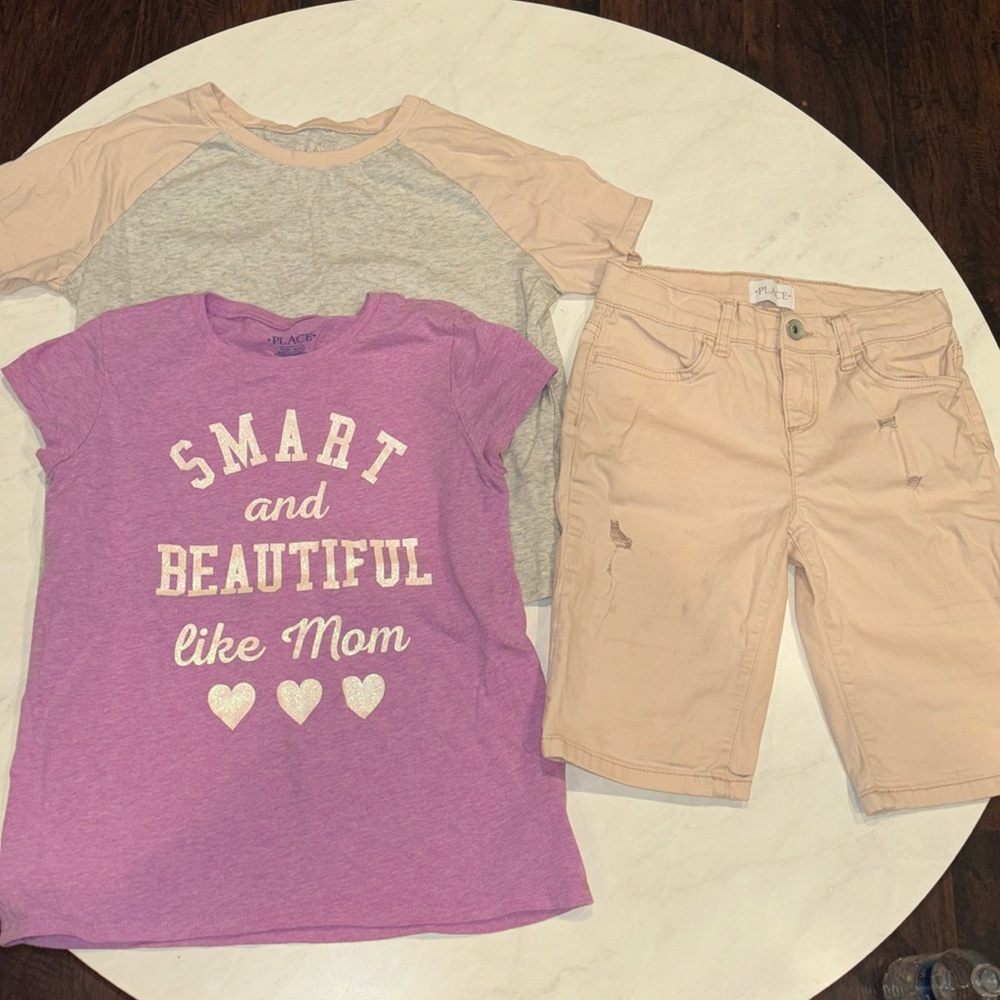 Girl Shorts 10 with two bonus shirts